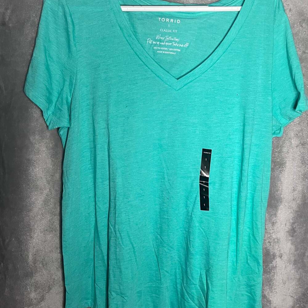 Torrid Aqua Green GF Tee
